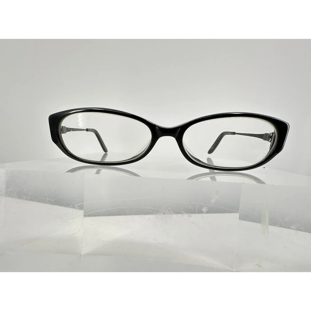 Nicole Miller Eyeglasses Vintage Frames  Onyx Black W/Crystals 52-15-135 (C6-17)
